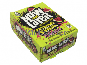 Now & Later CANDY Extreme Sour Watermelon 24/6 PCS Bars