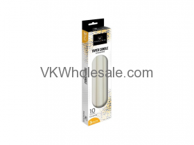 10'' Taper CANDLE White 3PC Set