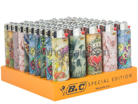 BIC TATTOO Lighters 50 Ct