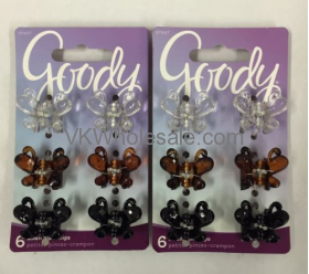 Goody Small Butterfly Claw Clips 6PC