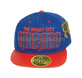 Chicago Snapback Summer HAT - Blue & RED