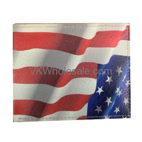 USA FLAG Leather Wallet