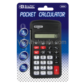 8-Digit Pocket Size CALCULATOR with Neck String