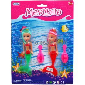 2PC 5.5'' Mermaid DOLLs W/Accessories