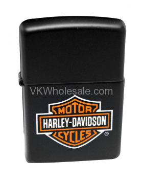 Zippo Black Matte HARLEY DAVIDSON Logo Lighter 218HD.H252