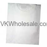 Wholesale White Short Sleeves T-Shirts 12 Individual Wrap