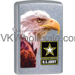 ZIPPO CLASSIC US Army Flag Street Chrome Windproof Lighter