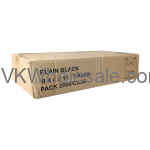Plain Black 8 x 4 x 16 T-Stack Bags Wholesale