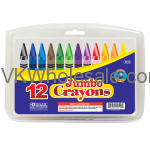 12 Color Premium Quality Jumbo Crayon