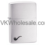 Zippo Brushed Chrome Pipe Lighter With Pipe Lighter Insert 200PL Wholesale