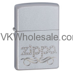 Zippo Scroll Satin Chrome Lighter Wholesale
