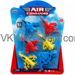 6PC 2.75" AIR COMAND MINI JETS SET, IN BLISTER CARD Wholesale