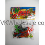 12PC PLASTIC LIZARDS IN POLY BAG W/HEADER