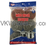 Value Key Galvanized & Copper Coated Wire Mesh Scourer Wholesale
