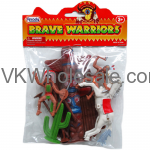 10PC Brave Warriors Indians & Horse Set Toy Wholesale