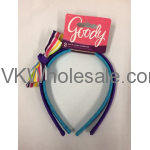 Goody Bow & Stripe Headbands 2pcs Purple & Blue Wholesale