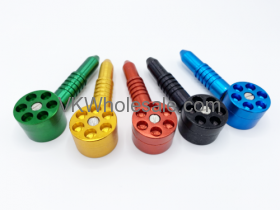 4.5" 6 Shooter Metal Tobacco Pipe Wholesale