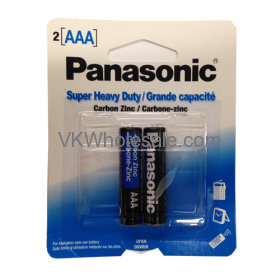 Panasonic AAA 2 PK Batteries Wholesale