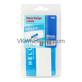 "HELLO my name is" Name Badge Label (25/Pack) Wholesale