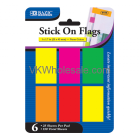 Neon Color Stick On Flags Wholesale