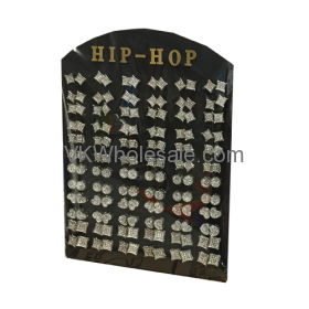 Hip Hop Earrings Set Display Wholesale