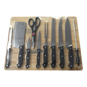 11 PC Kitchen Knife Set with Cutting Board Wholesale