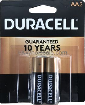 Duracell® CopperTop AA-2 Pack Alkaline Batteries Wholesale