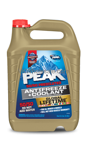 Wholesale Peak Global Lifetime 50/50 Antifreeze & Coolant
