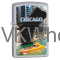 Zippo Classic Chicago Waterfront Satin Chrome Z102 Lighter Wholesale